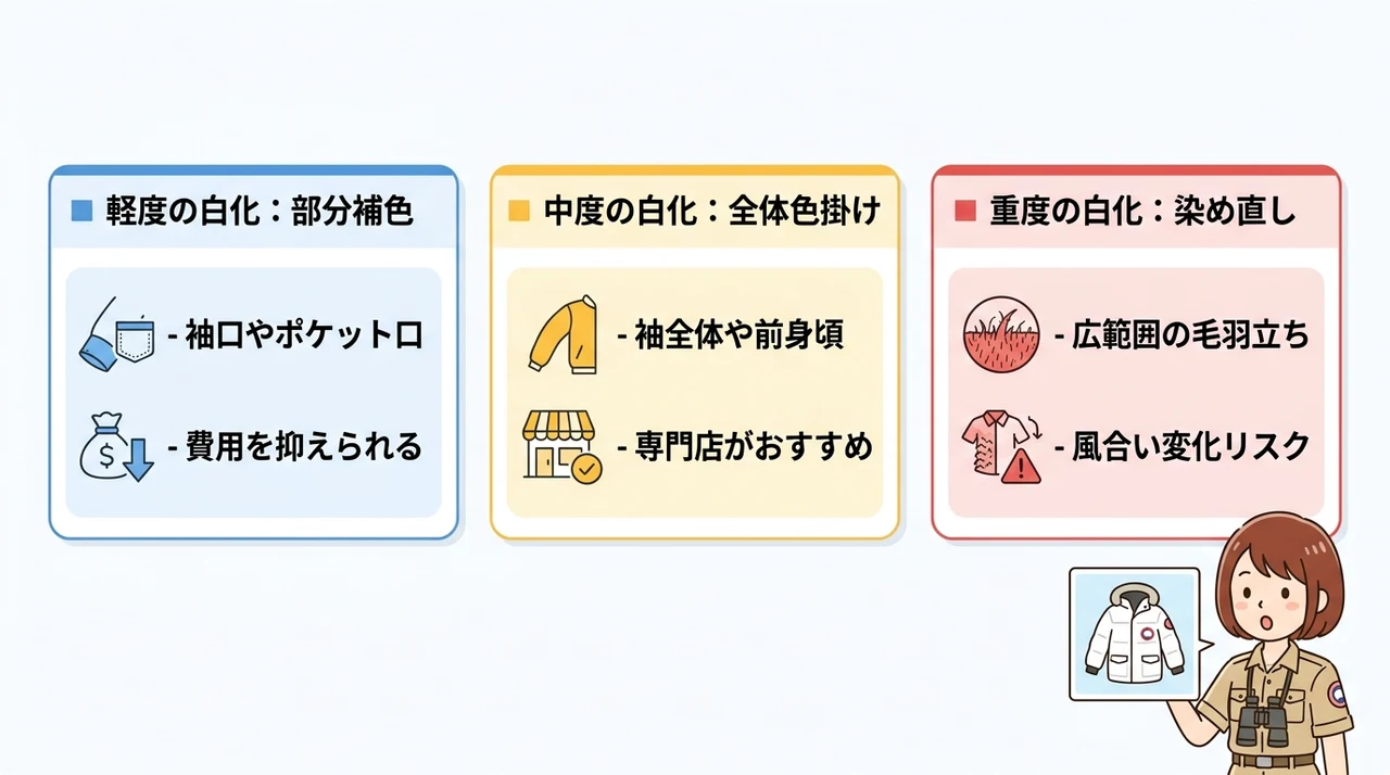 白化の状態別おすすめ対処法