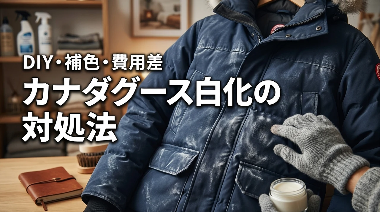 カナダグースの白化で迷ったら見るべき対処法｜DIY・補色・クリーニングの費用差