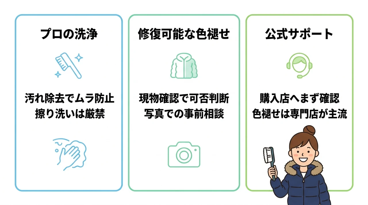 色褪せ修復を依頼する前の確認ポイント
