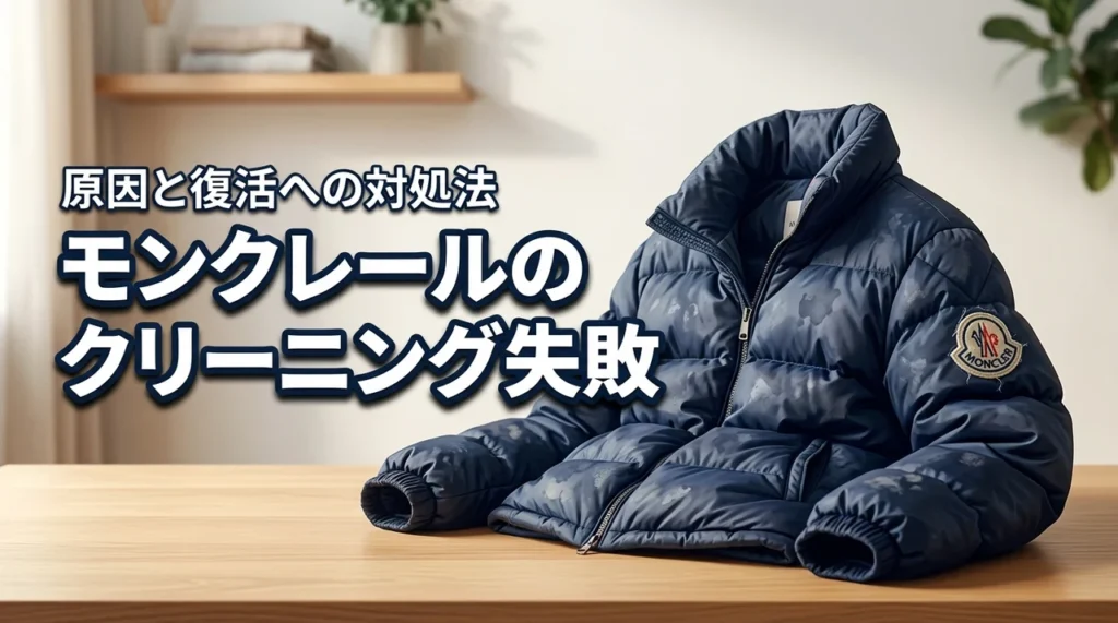 モンクレールのクリーニングで失敗した…と感じたら？原因と対処法を徹底解説