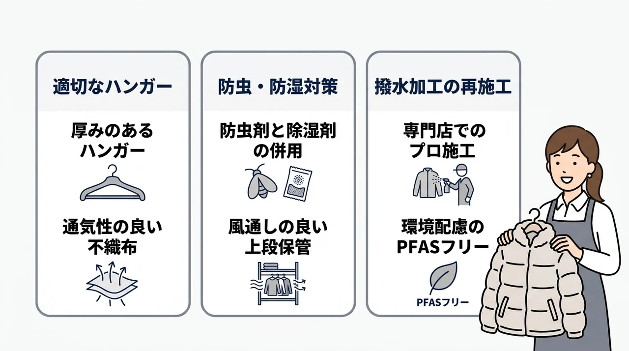 カナダグースを長持ちさせる保管とアフターケア