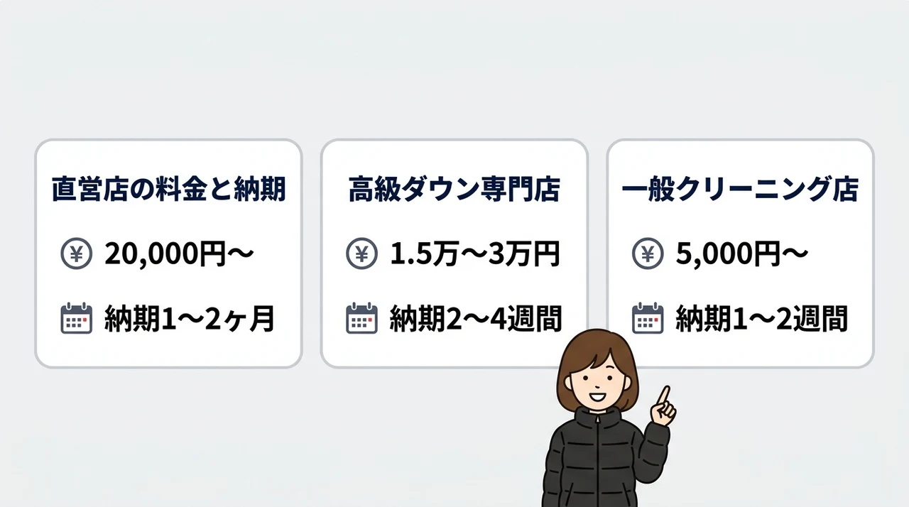 モンクレールのクリーニング料金と納期の相場