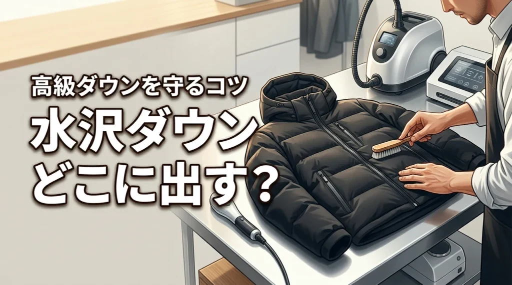 水沢ダウンはクリーニングどこに出すのが正解？高級ダウンを守る店選びのコツ