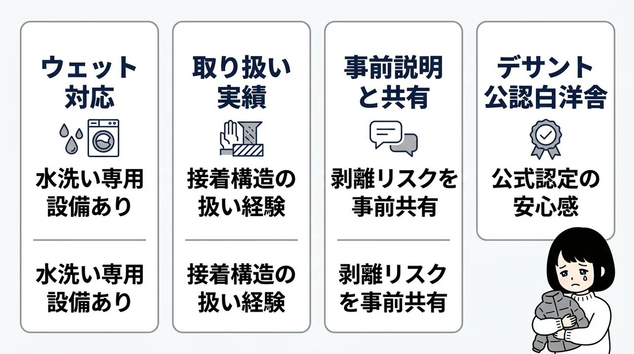 失敗を防ぐためのクリーニング店選びの重要ポイント
