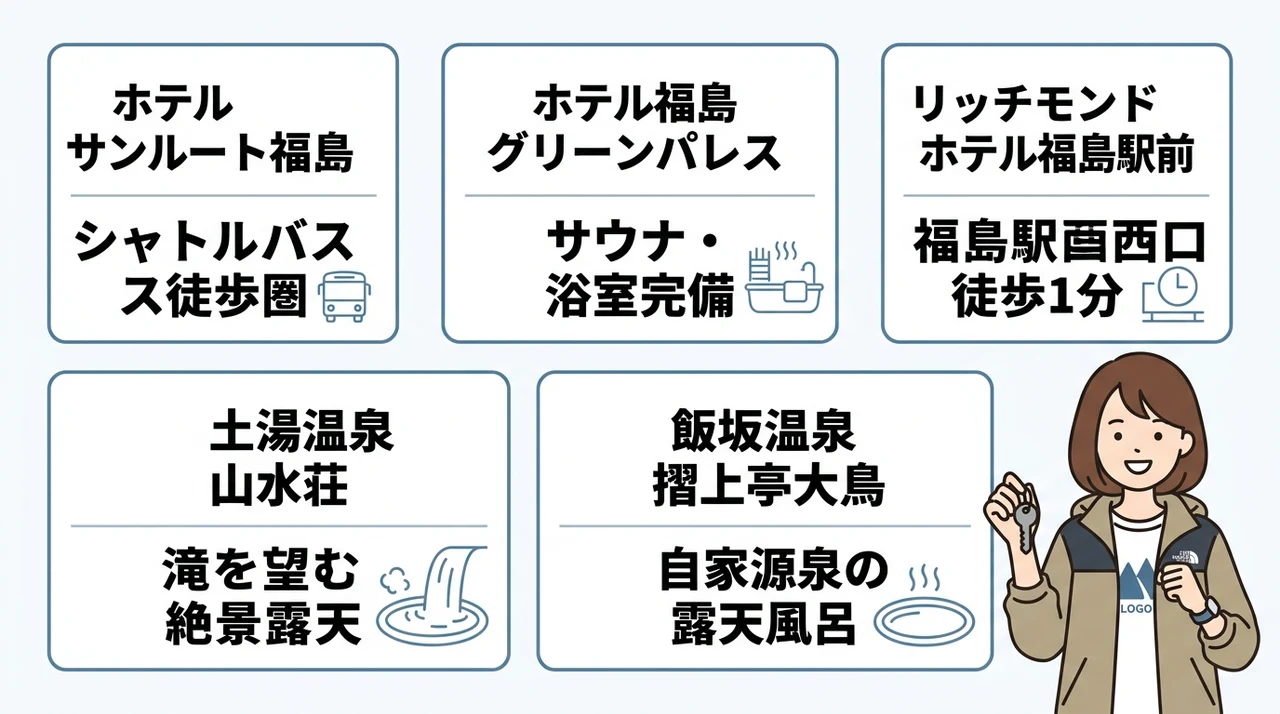 LIVE AZUMA遠征者におすすめのホテル5選