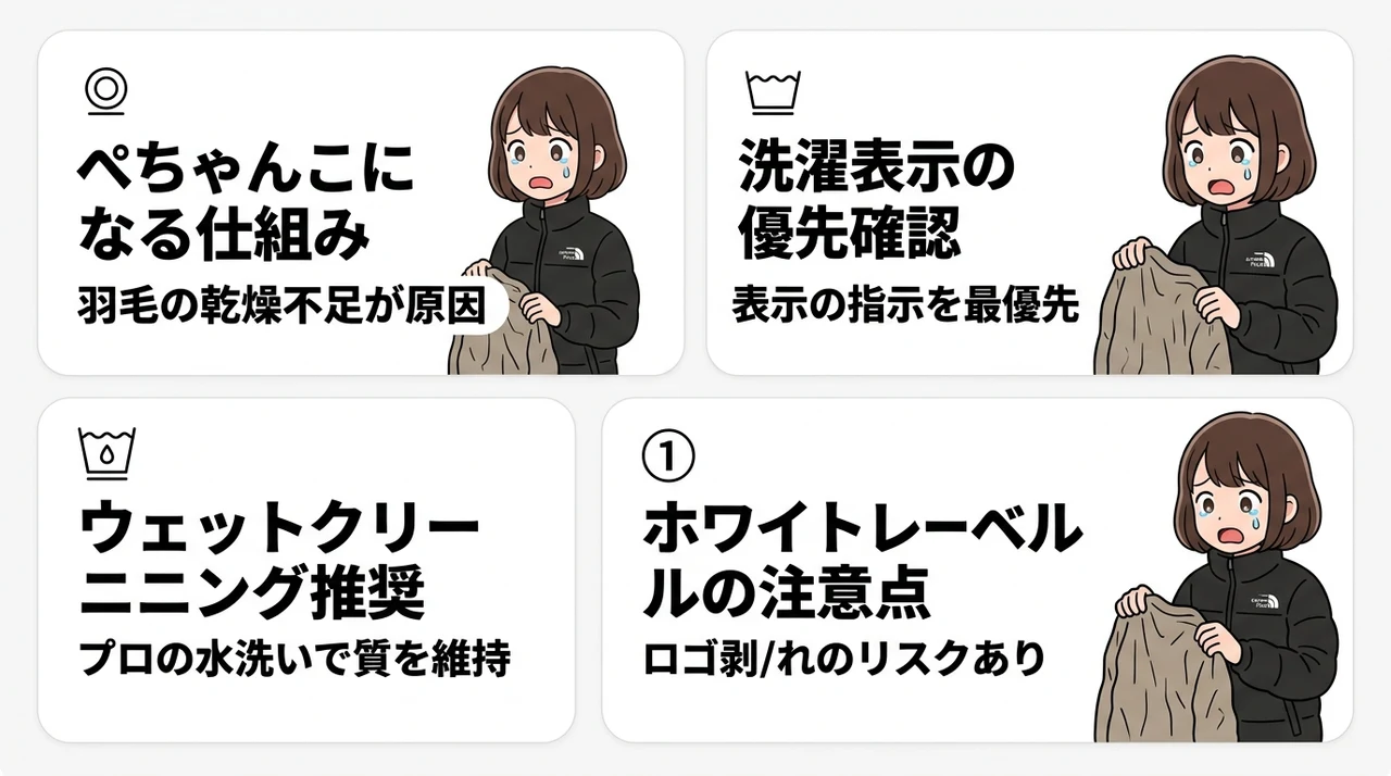 ノースフェイスのダウンクリーニングで失敗しないための重要知識