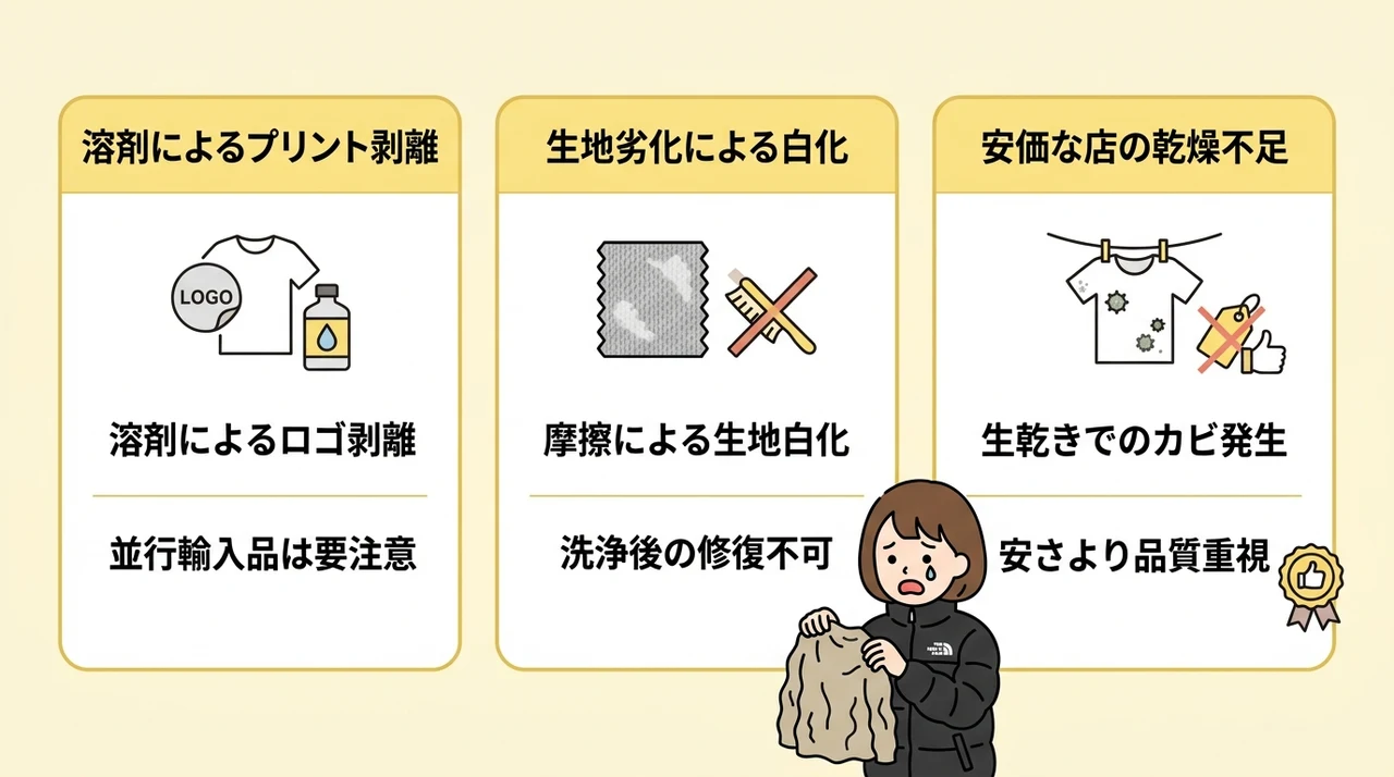 事前に知っておくべきクリーニングトラブルやデメリット