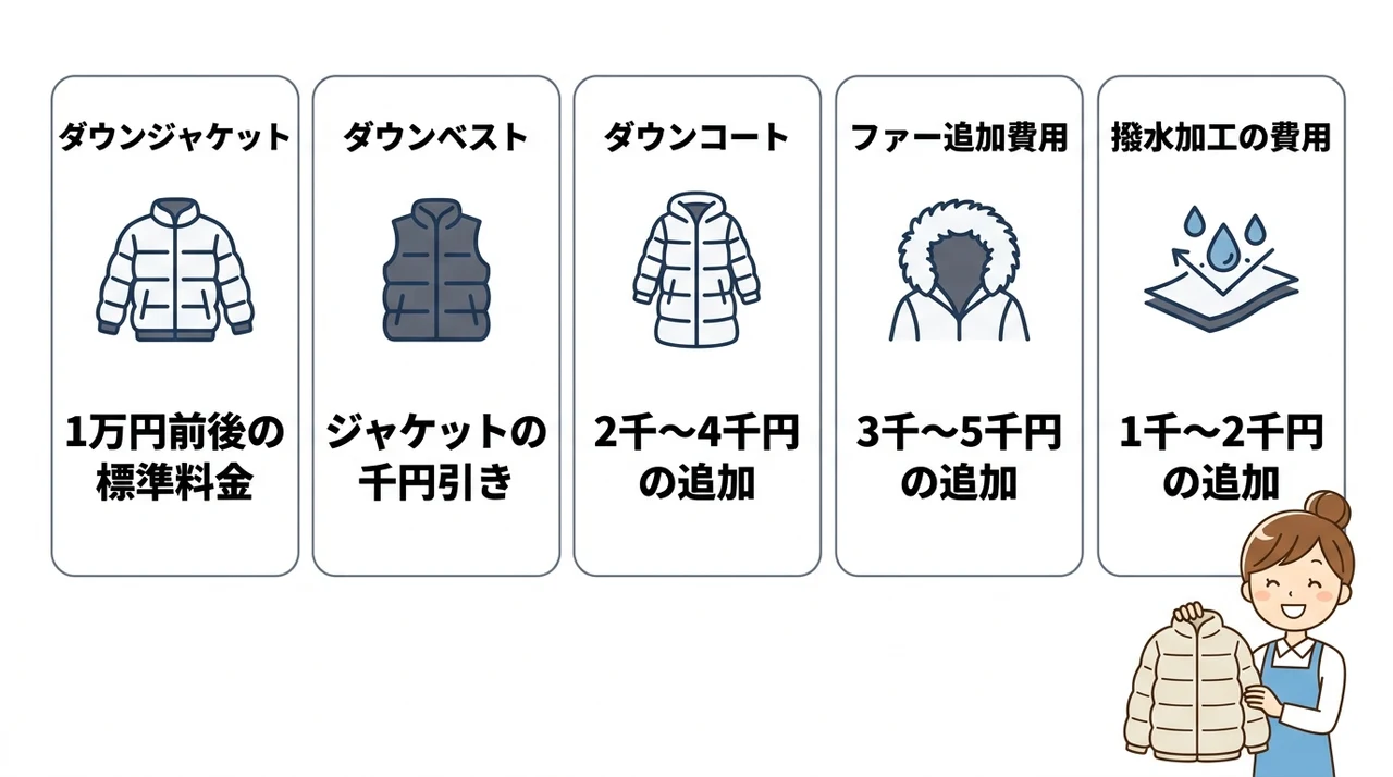アイテムやオプションによる追加料金の違いを解説