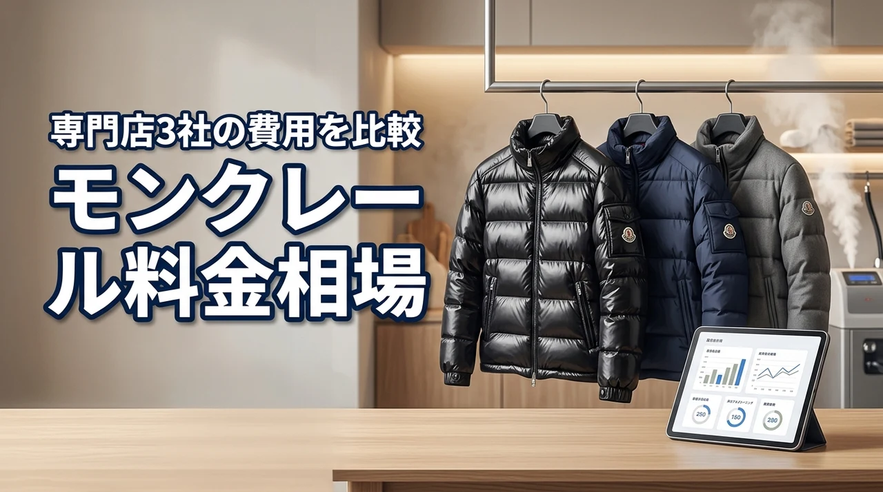 モンクレールのクリーニング料金相場を比較！専門店3社の費用と失敗しない選び方
