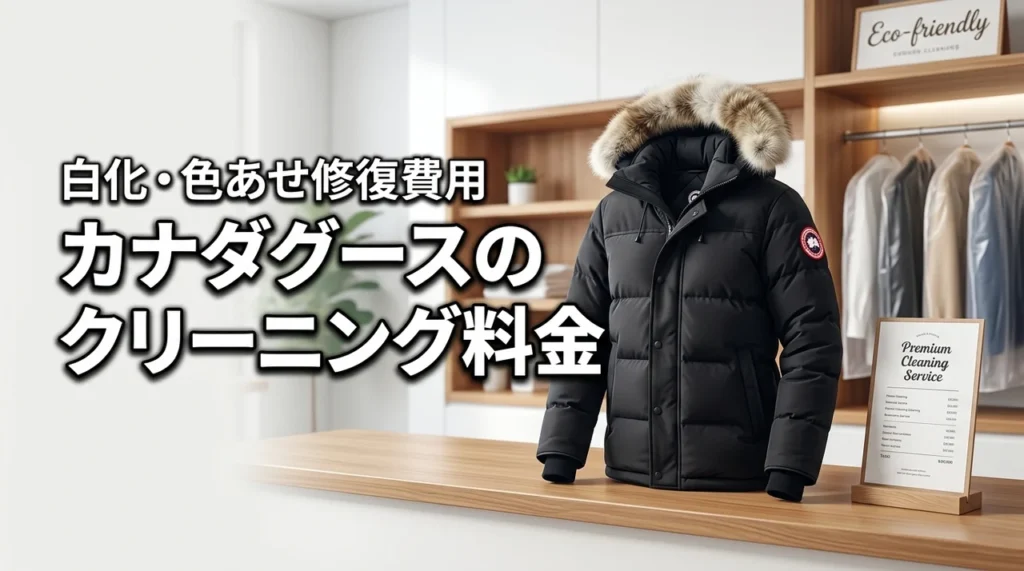 カナダグースのクリーニング料金は高い？白化や色褪せの修復費用まで詳しく解説