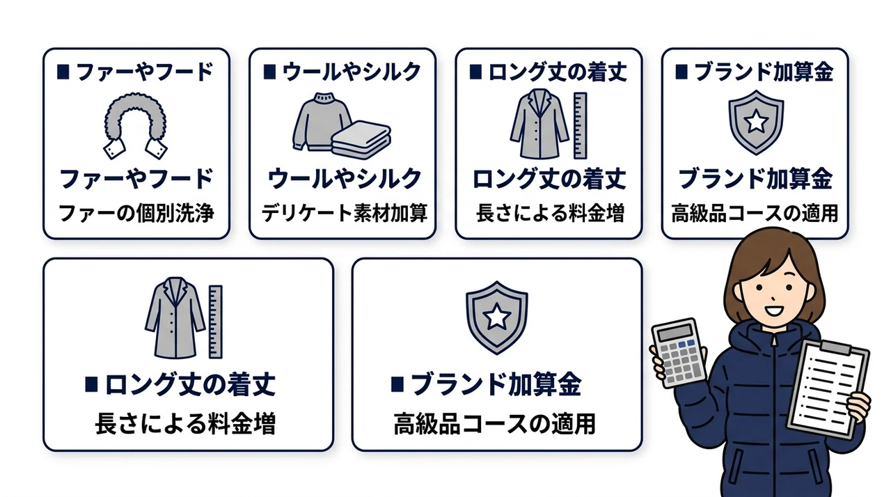 タトラスのダウンで追加料金が発生しやすいケース