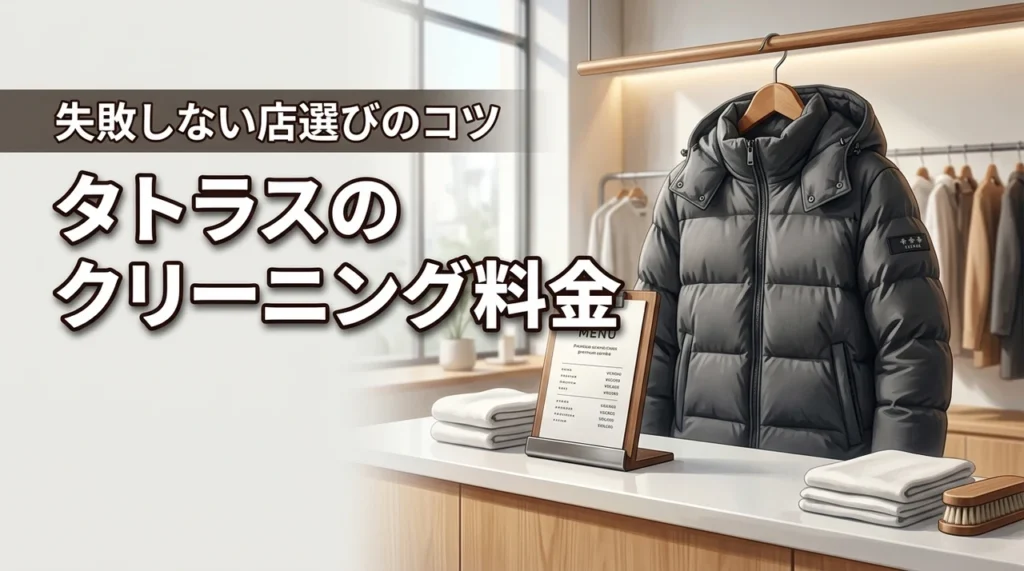 タトラスのクリーニング料金は高い？安すぎる店で後悔しないための選び方を伝授