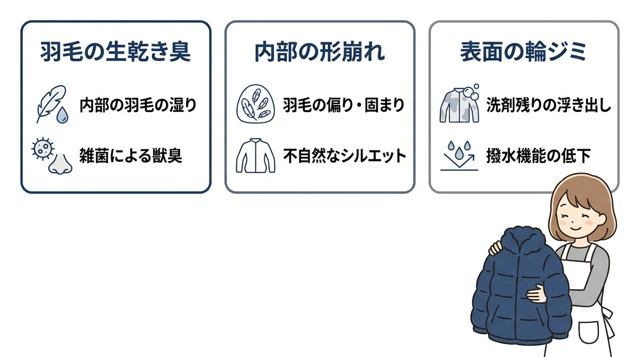 大切なピレネックスを自宅で洗う3つのデメリット