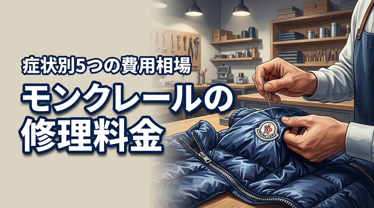 モンクレールの修理料金はいくら?症状別5つの費用相場と依頼先を詳しく紹介(記事のアイキャッチ画像)