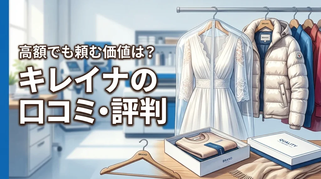 【キレイナの口コミ】高額な料金でも頼む価値はある？ブランド服の仕上がりを評価（記事のアイキャッチ画像）