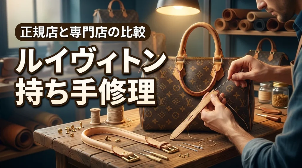 ルイヴィトンの持ち手を修理したい方へ！料金相場と正規店・専門店の違いを比較（記事のアイキャッチ画像）